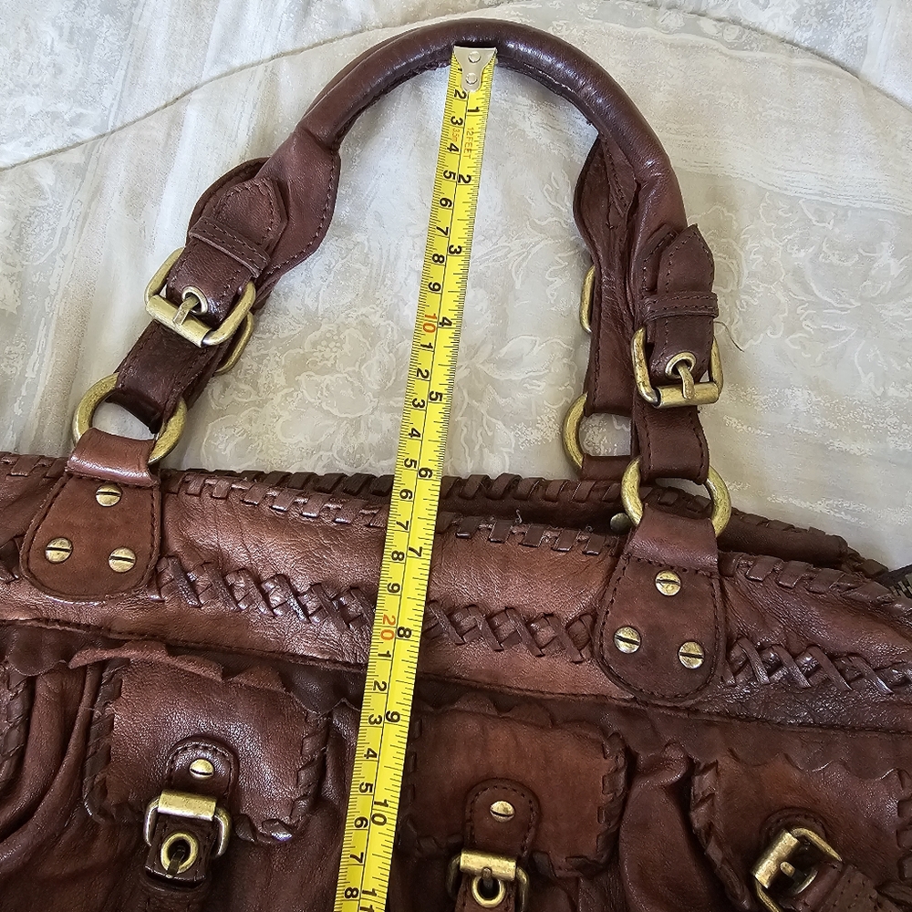 Cynthia Rowley Brown Buckle Hobo Shoulder Bag - Picture 12 of 12